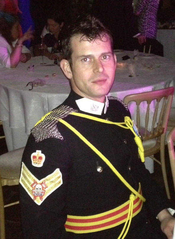 Man wearing army uniform